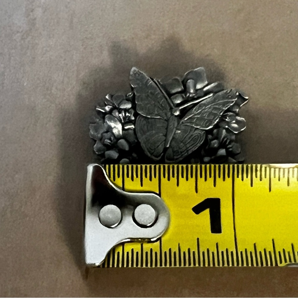 Vintage Birds & Blooms 1998 limited edition pewter brooch - Picture 6 of 6